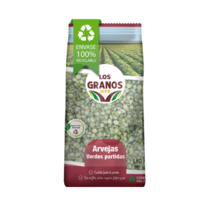 Arveja verde partida 1Kg - Los Granos