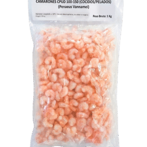 Camarón 100 150 Cocido Pelado 1KG Caleta Sur