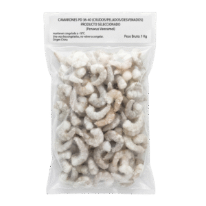 Camarón crudos pelados desvendados Caleta Sur