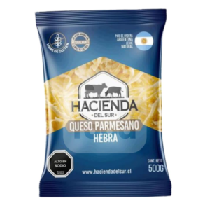 Queso parmesano hebra 500 gr - Hacienda