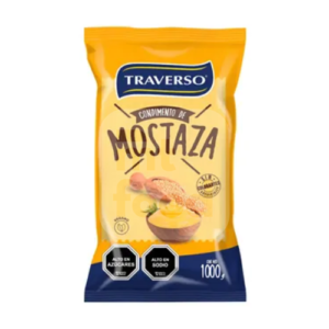 Mostaza Traverso 1Kg 10 unidades