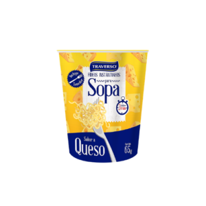 Sopa inst. Queso raverso Pote 65g 12 unidades